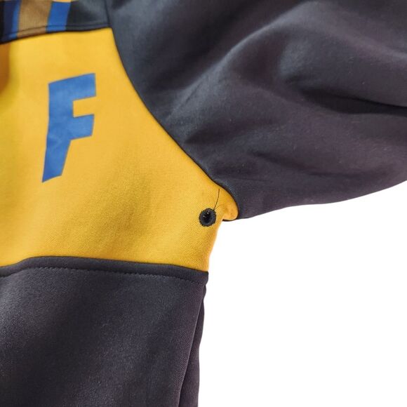 Neff Flint Shredder Hoodie Men's Size Large Black / Yellow / Blue‎ - Picture 8 of 16